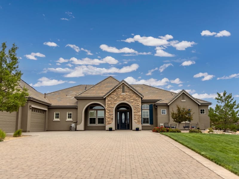 Open concept kitchen and living area